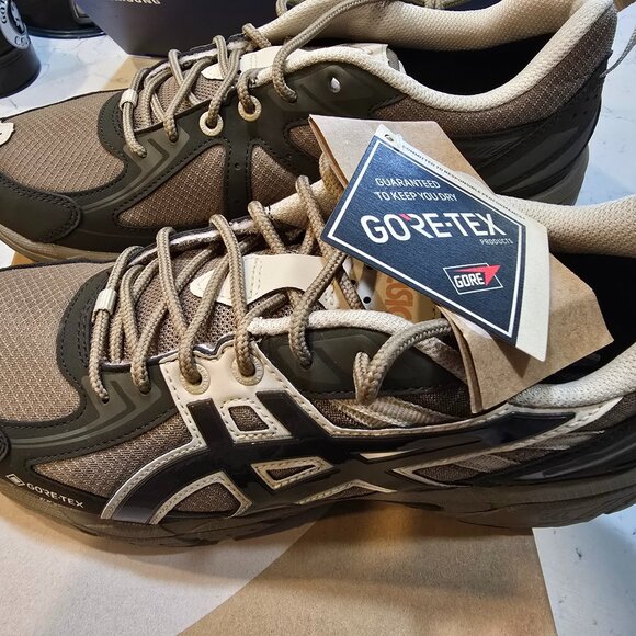 ASICS Gel-Venture 6 GORE-TEX Pepper / Black Coffee Mens Size 8 Trail Hiking NEW - Picture 1 of 16